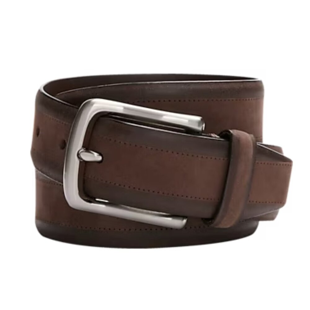 Joseph Abboud Two Tone Leather Belt.